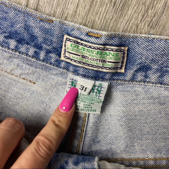 Vintage Guess Custom Made Jean Shorts - Picture 2 of 7